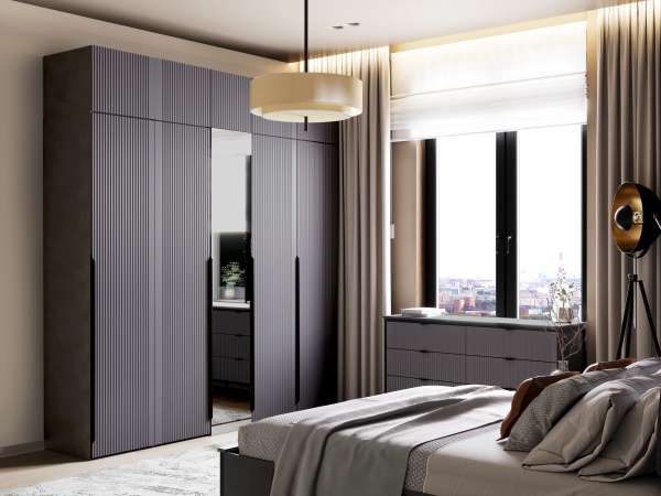 Антресоль 495 "Нора" спальня Графит